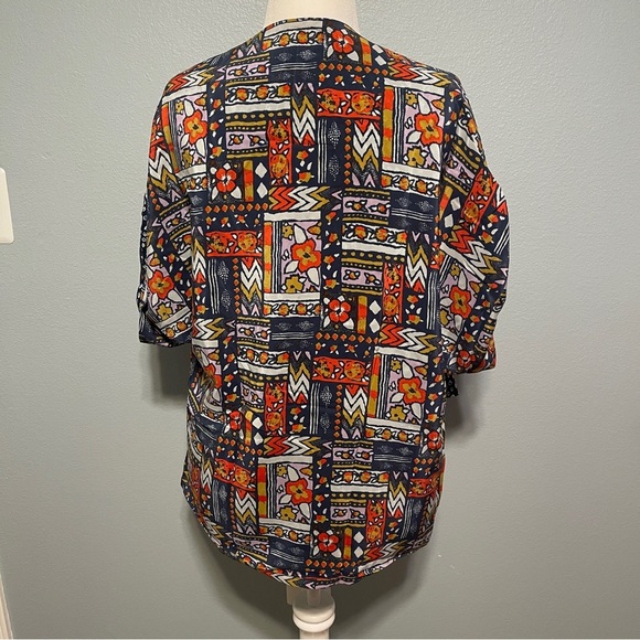 Porridge Anthropologie Patchwork Print Top Eclecticcore‎ Artcore Blouse Sz Small - Picture 2 of 14